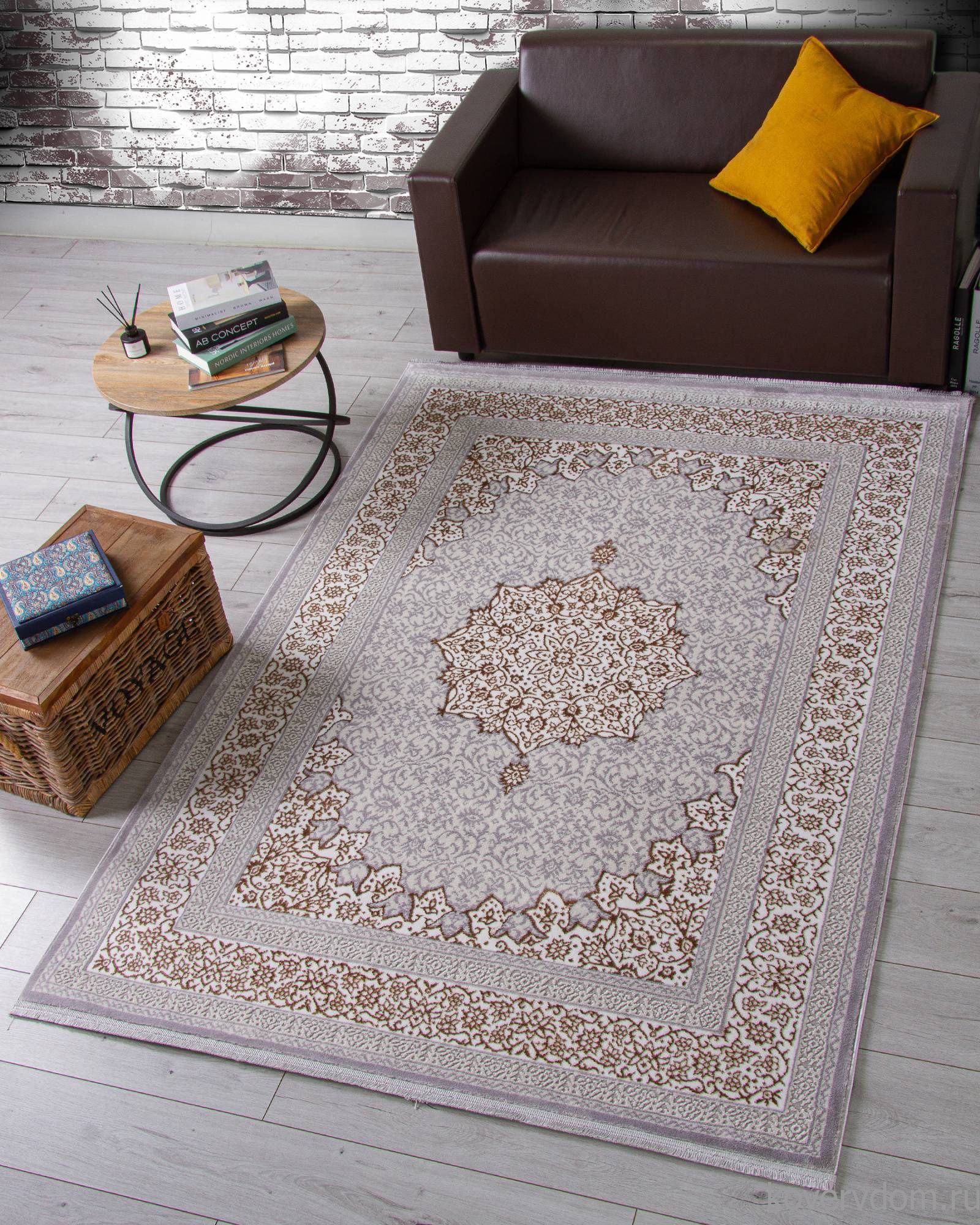 Ковер HALIF F584 GRAY-GREEN