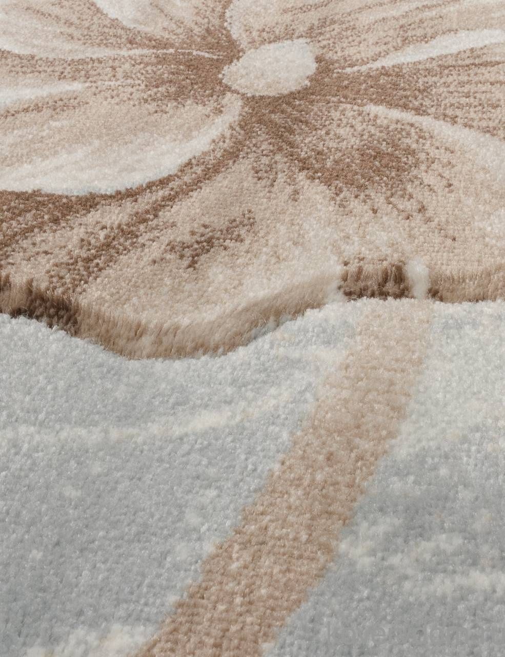 Ковер MEGA CARVING 1059 L.BLUE-BROWN Овал