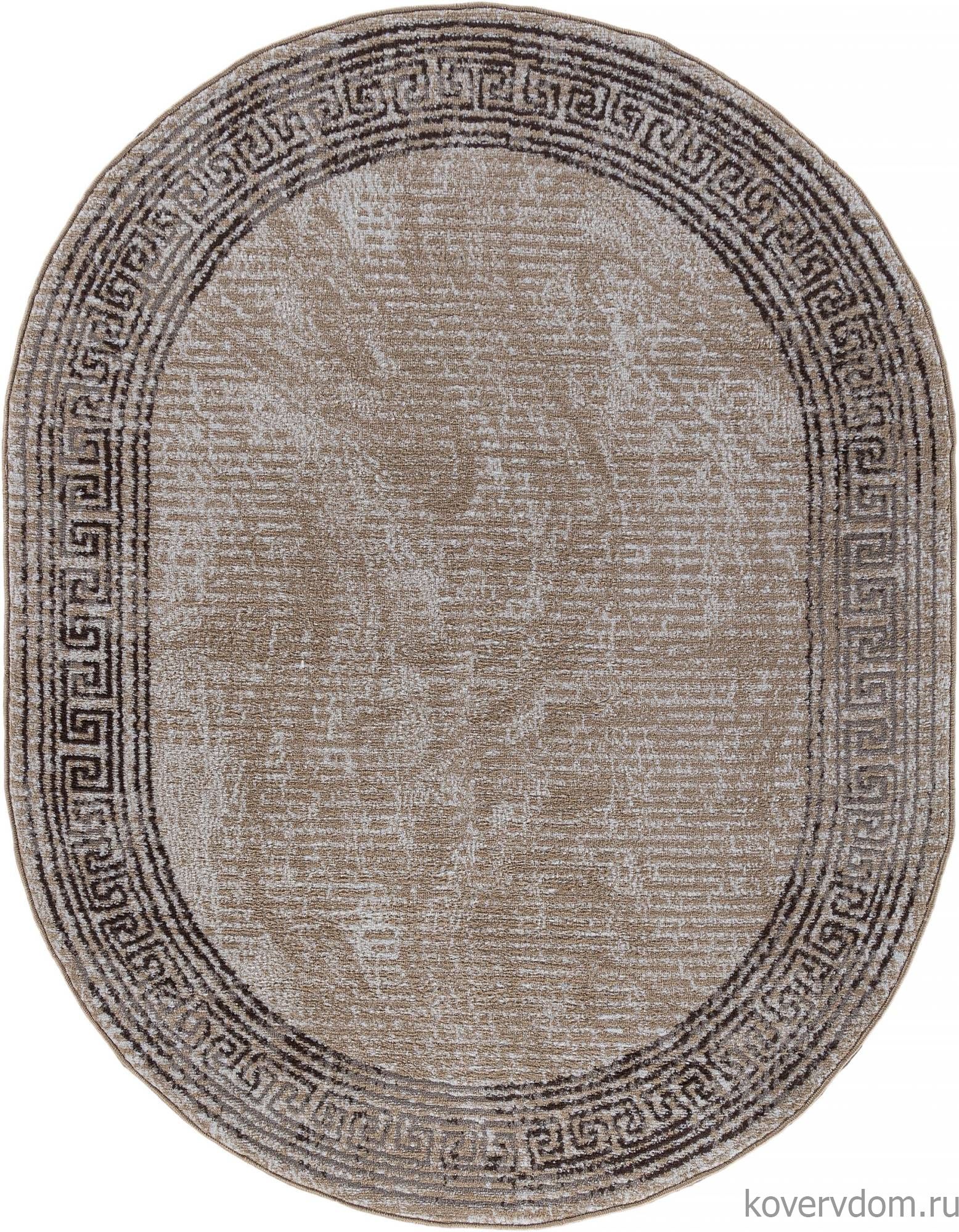 Ковер PRAGA 06022A TOZ GRI / KAHVE Овал