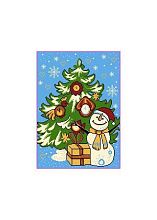 Новогодний сувенирный коврик 91033