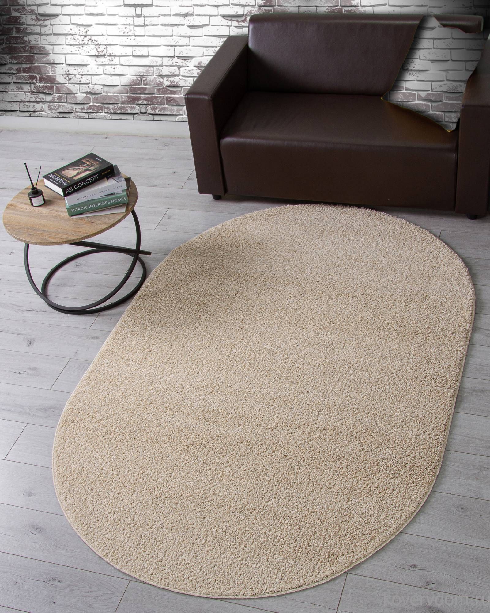 Ковер MOKKO T600 LIGHT BEIGE Овал Ковер MOKKO T600 LIGHT BEIGE Овал