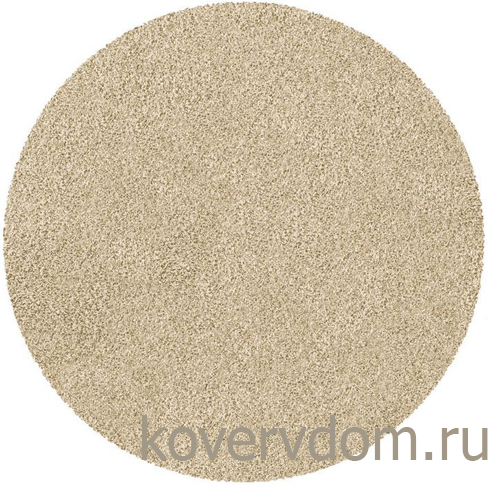 Ковер фризе JAZZY BASIC  vanilla  КРУГ 