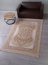 Ковер в гостиную коричневый SIESTA MQ978 CREAM / WHITE