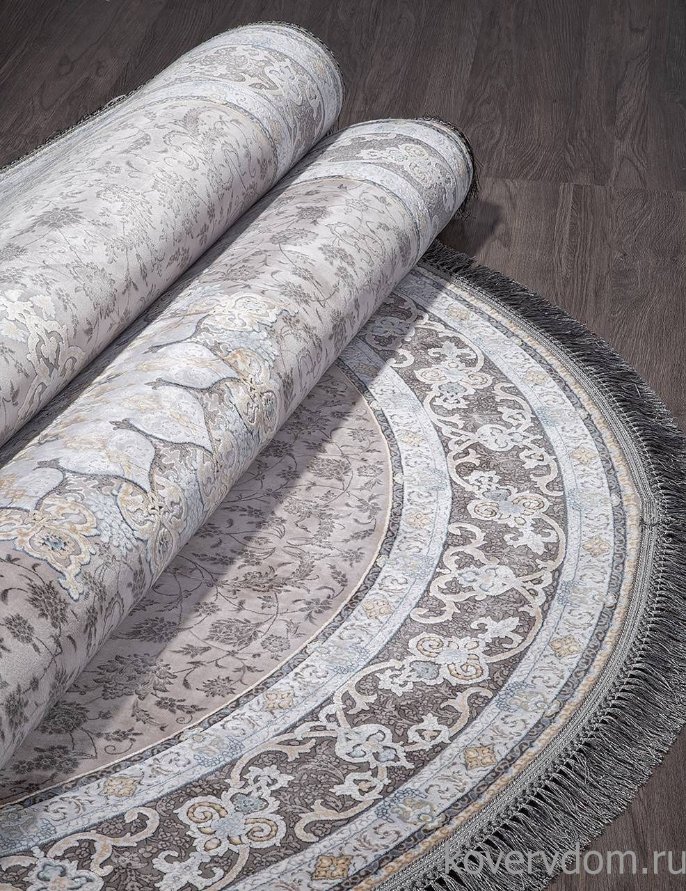 Ковер FARSI 1200 259 LIGHT GRAY Овал