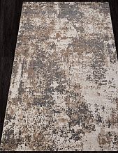 Пушистый овальный ковер SIESTA M028A CREAM / GRAY