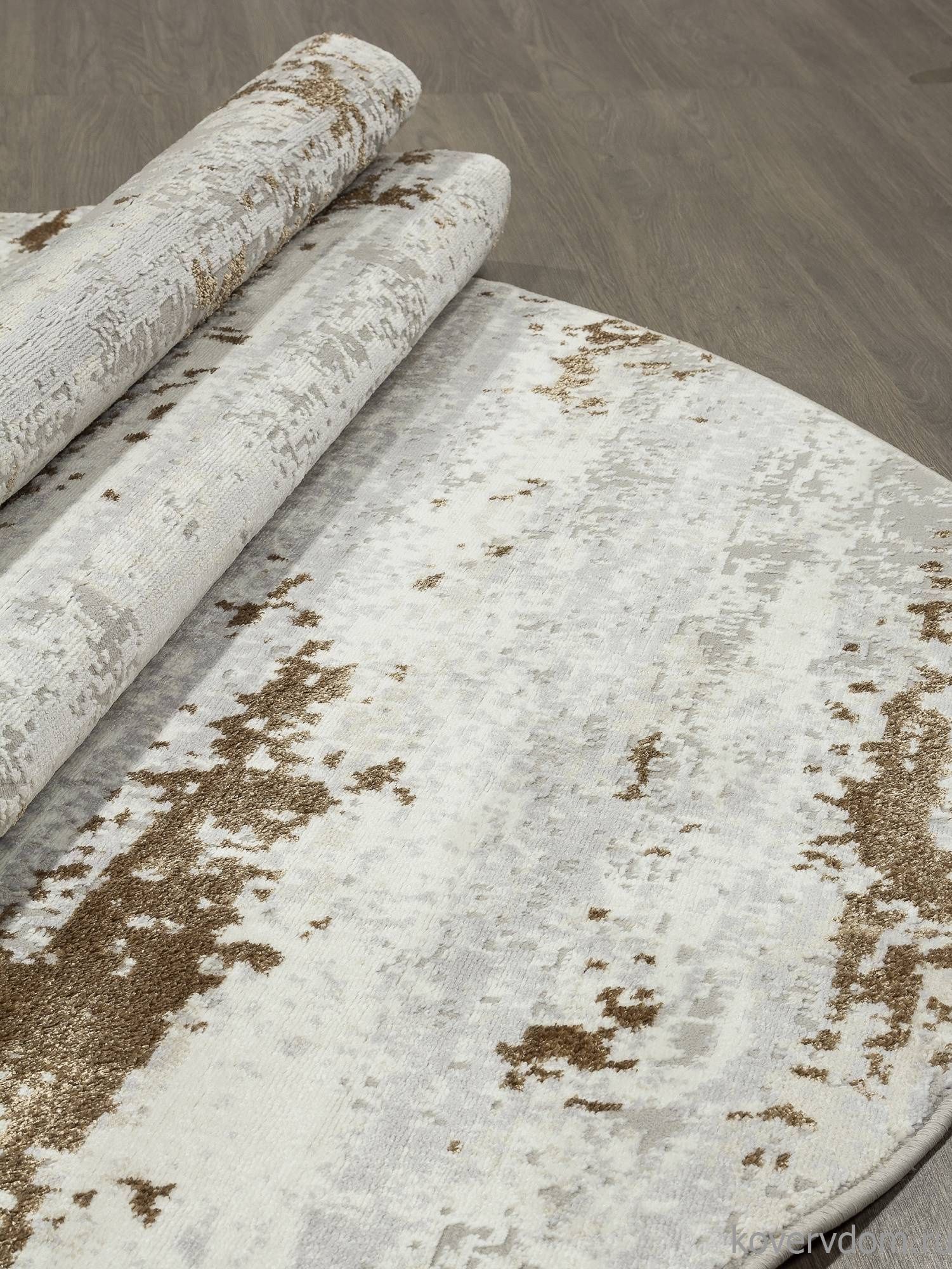 Ковер PALERMO F298 GRAY-GREEN Овал