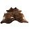 Ковер из натуральной коровьей шкуры KRS006 BROWN