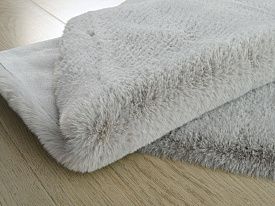 Ковер из искусственного меха RABBIT PREMIUM MS1000 L.GREY Круг