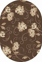 Овальный ковер коричневый MEGA CARVING 1059 BROWN Овал