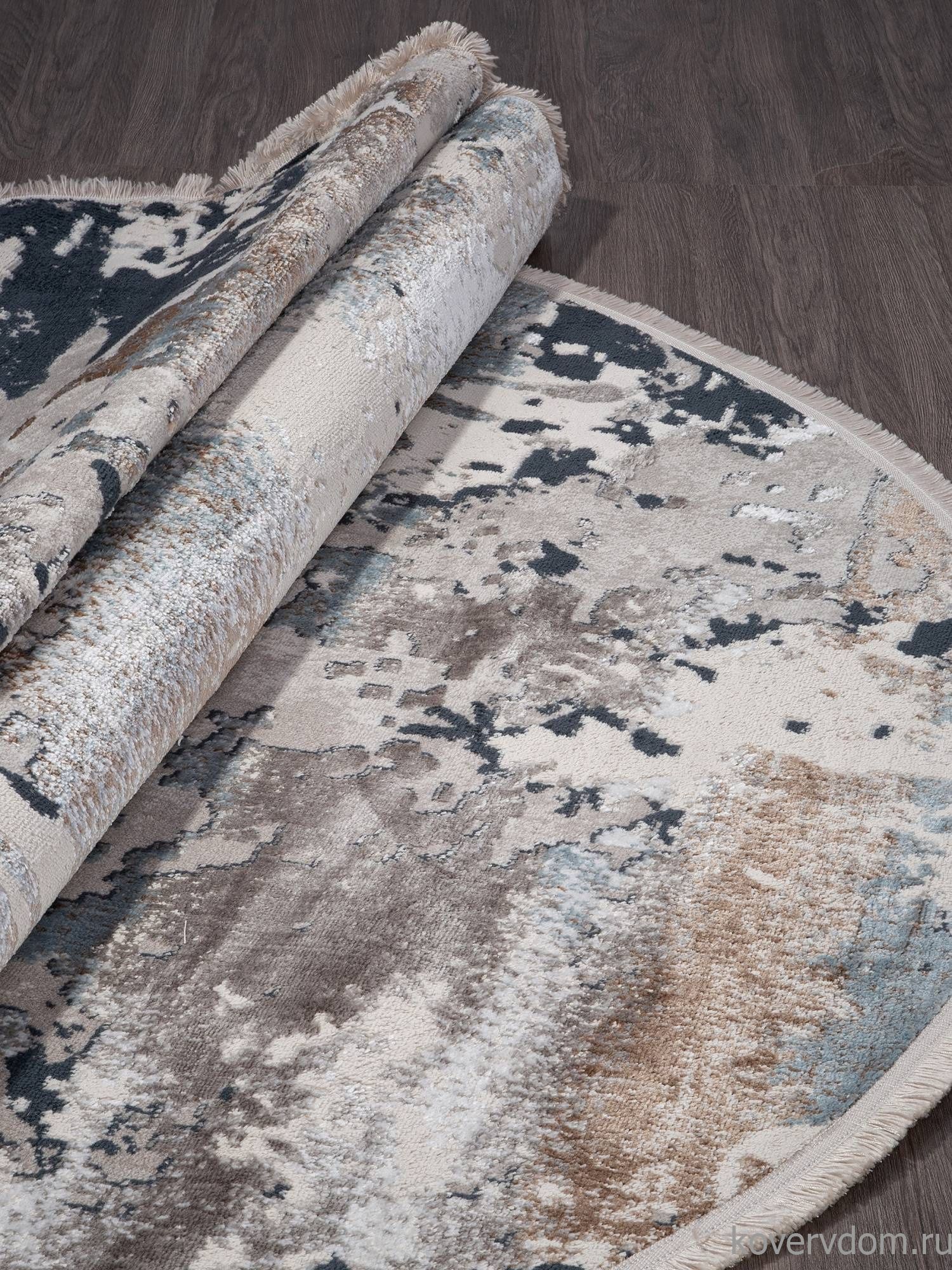 Ковер RODOS 7431A L.BLUE / CREAM Овал