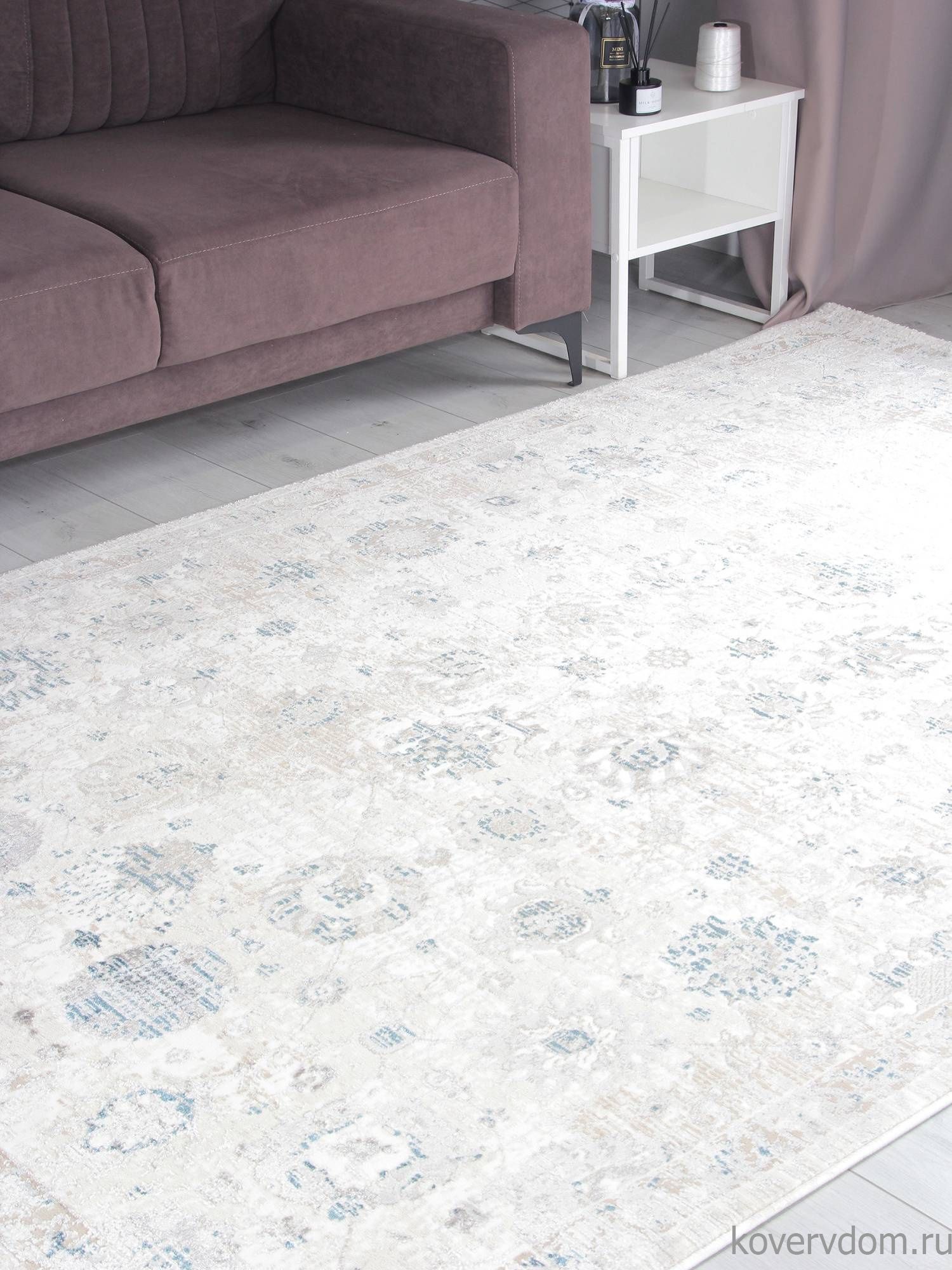 Ковер LILY 9312A S.WHITE / P.BLUE