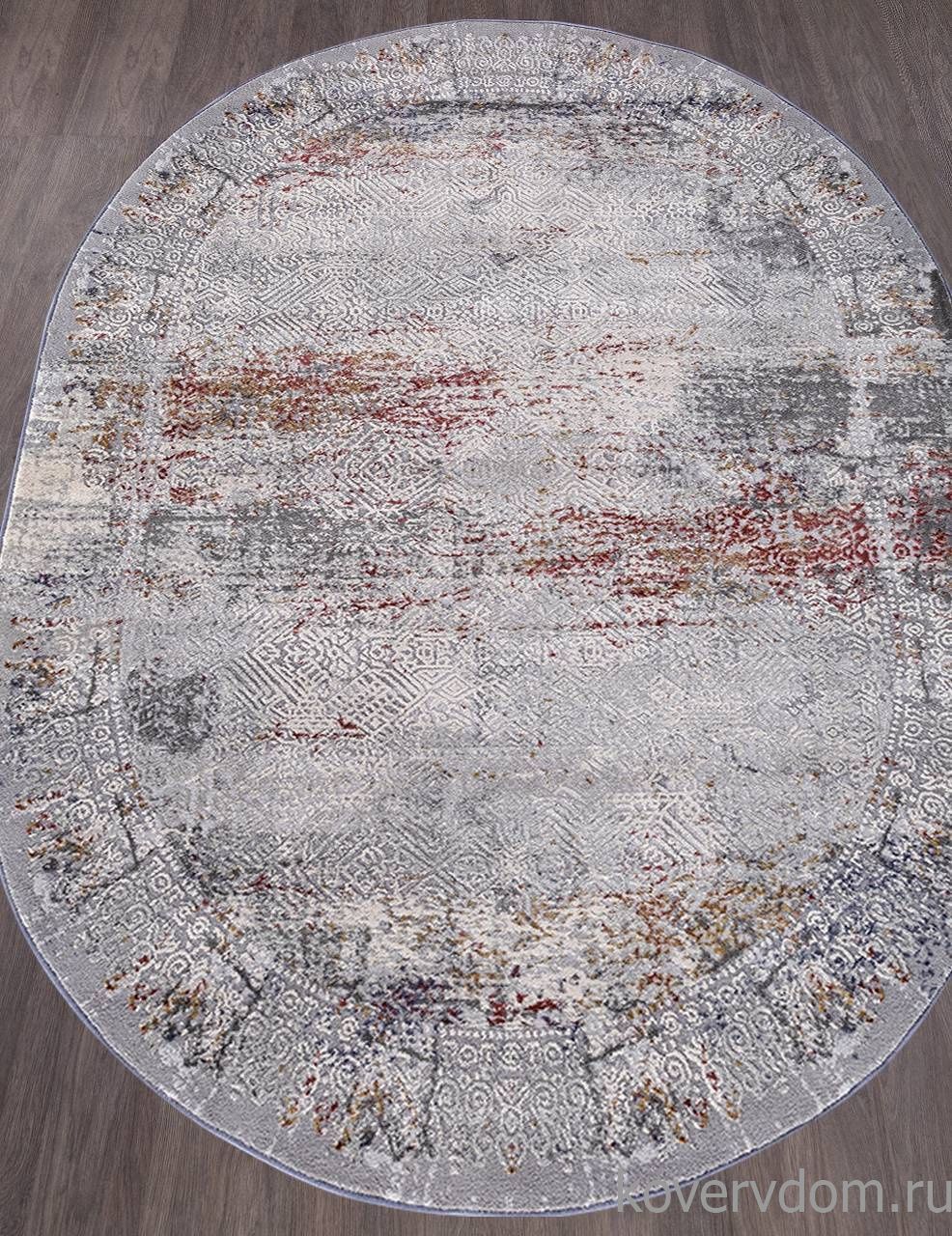 Ковер MARDAN 5044A COKEN D.GREY / BLUE Овал