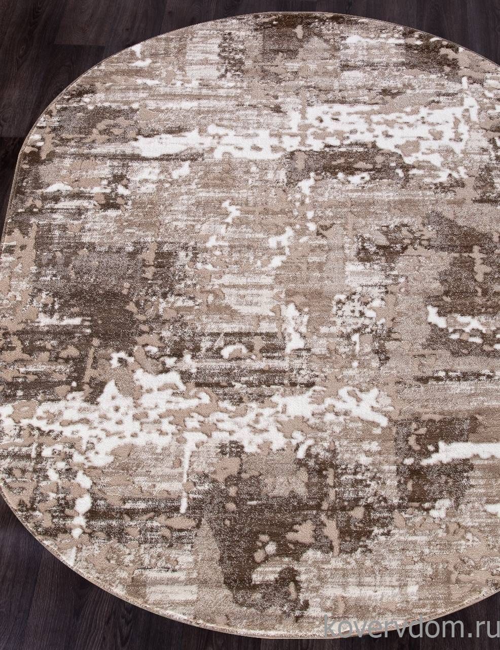 Ковер MARDAN 1232A VIZON SHRINK / BROWN Овал Ковер MARDAN 1232A VIZON SHRINK / BROWN Овал